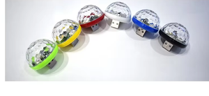 USB Mini Disco Party Lights Sonido activado DJ Disco Ball Stage Multi Colors LED Car Atmósfera Luz estroboscópica para fiestas de Navidad - Product Image 4