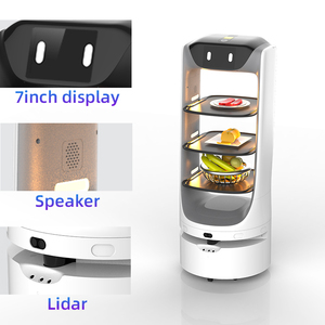 <span class=keywords><strong>Robot</strong></span> de Reparto para Restaurantes, <span class=keywords><strong>Robot</strong></span> de Entrega de Comida a Buen <span class=keywords><strong>Precio</strong></span>, para Cafeterías, Servicio sin Contacto, <span class=keywords><strong>Robot</strong></span> <span class=keywords><strong>Camarero</strong></span> con Pantalla Táctil de 7 Pulgadas - Product Image 5