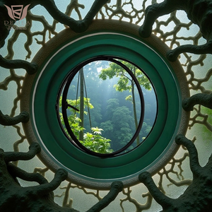 Ventana giratoria circular <span class=keywords><strong>de</strong></span> aluminio <span class=keywords><strong>de</strong></span> alta resistencia DEMEA para áreas climáticas extremas: Recubrimiento en polvo resistente a los rayos UV y reducción <span class=keywords><strong>de</strong></span> ruido - Product Image 1