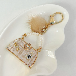 Mode mignon Bling cristal strass 3D Mini femmes <span class=keywords><strong>sac</strong></span> à <span class=keywords><strong>main</strong></span> porte-clés Girly porte-clés pendentif breloques pour sacs et porte-clés - Product Image 5