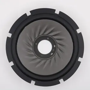 Wholesale High Quality Round 8 Inch Oem Odm Pro Audio Rubber Edge Surround PP Cone Subwoofer Cone
