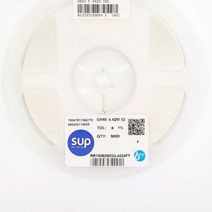 Bulk Discount RR1608 0603L4424FT 0603 1608 Resistors Chip Resistors SMD Resistors 4.42Mohm 1% 1/10W Thick Film Resistor - Product Image 1
