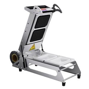 Máquina Selladora Manual de Bandejas para Alimentos, Contenedores de Plástico Cuadrados para Comida Rápida, Bandejas para Almuerzo - Product Image 1