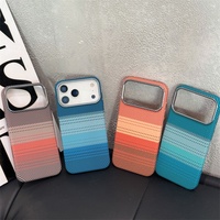 Funda de Lujo para Teléfono con Textura de Píxeles Metálicos para iPhone 17 16 Pro 15 14 13, Carcasa Rígida de PC Esmerilada con Carga Inalámbrica