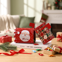Boîte à courrier de Noël en métal, boîte de rangement, boîte cadeau de fête, conteneur de bureau pour bonbons et biscuits