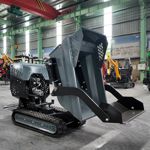 Mejor Precio Loncin 302cc Minidumper <span class=keywords><strong>de</strong></span> Orugas con Pala Autocargable Hidráulica, Carretilla Motorizada con Orugas <span class=keywords><strong>de</strong></span> Goma para Jardín - Product Image 5