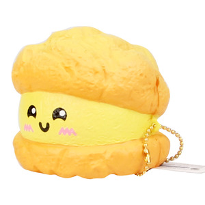 Cartoon Food Shape Puff Pastry <b>Squishy</b> Toy TPE Material For Kids Age 5 To 7 Years Unisex Fidget Toy - Product Image 3
