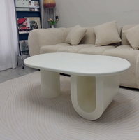 Table basse fabriquée en usine pour le salon, mobilier d'intérieur, style moderne et simple, design tendance et luxueux, plateau en bois et métal, rangement intégré
