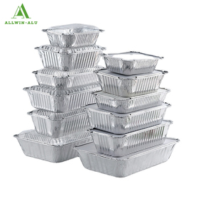 Khay Nhôm ALLWIN-ALU Khay Nướng BBQ Dùng Một Lần 450 Ml Có Nắp Đậy - Product Image 2