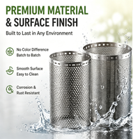 Tube filtrant fritté OEM ODM en acier inoxydable 304, cartouche de filtration liquide à haut débit en maille métallique, qualité industrielle Hy-L28
