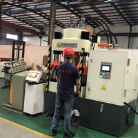 Presse à poinçonner hydraulique à quatre colonnes et trois poutres, commande CNC servo PLC, machine à poinçonner les pièces d'or, d'argent et de cuivre, haute performance
