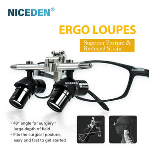 NICEDEN, хорошее качество, стоматологическая Эрго лупа, увеличительная оптическая линза 4x5x6x с регулируемым рабочим расстоянием с фарами - Product Image 6