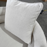 Mobilier moderne nordique velours paresseux fauteuil Boucle tissu baril dos chaises de salle à manger hôtel réception chaise pivotante