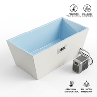 Baignoire de récupération rectangulaire autoportante en acrylique FC-002 pour bain froid, idéale pour salle de bain et hôtel