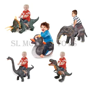 SL Modelo Big Size equitação vinil crianças brinquedos Man-Carrying Animal passeio no brinquedo com som