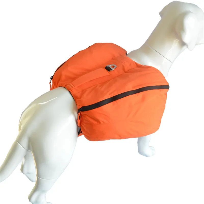 Factory Hot Selling Dog Backpack for Hiking 2 Side Pockets Multi Functional Dog Day Pack Zippered Travel for Dog Bag Cloth
