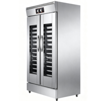 Armoire de fermentation commerciale à 32 plateaux, contrôle mécanique, isolation en mousse, pour pain et pains vapeur