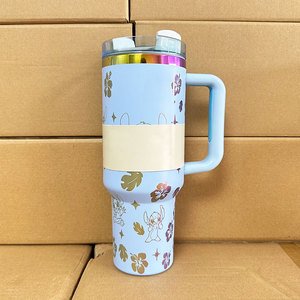 Nuevo Vaso Térmico de Metal de 40 oz con Doble Pared y Aislamiento al Vacío, con Asa y Pajita, para Coche, Deportes al Aire Libre - Product Image 6