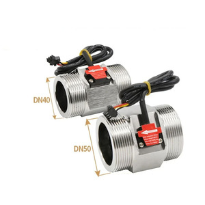 Capteur de débit d'eau, débitmètre à effet Hall DN20 DN50 G1/4 G3/4 G1/2, compteur fileté en cuivre - Product Image 2