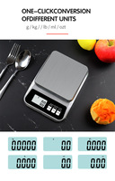 Balance de cuisine professionnelle de haute qualité, durable, en acier inoxydable, étanche, 5 kg/1 g, adaptée pour peser les ingrédients, le café