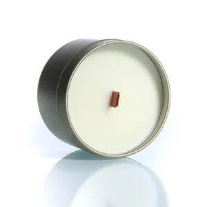 Refillable Gold Silver Round Screw Cover Colored Candle Aluminum Cosmetic Cream Jar Lid Tin Box