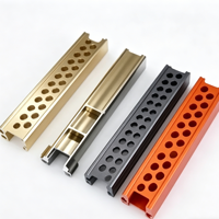 Profilés en aluminium série 6000 à rainures en T et en V, pièces usinées CNC, pliage, soudage, peinture poudrée, longueur personnalisée pour l'énergie solaire