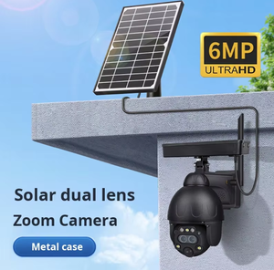 Ubox HD 12x Zoom 4G Güneş Enerjili Ağ Bağlantılı Düşük Güç Tüketimli CCTV Dış Mekan IP66 PIR İnsan Algılama Gözetim Kamerası - Product Image 1