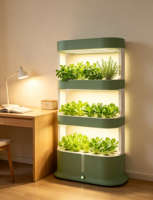 Verticale Aeroponische Kweektoren Smart LED Hydroponisch Kweeksysteem Binnenhuis Automatisch Bodemloos Verticaal Boerderij Tuinset