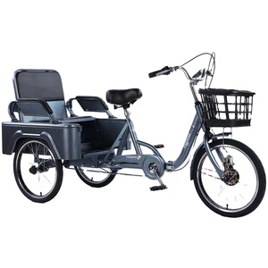 Tricycle à trois roues moins cher 2023 pour adultes avec siège arrière et panier Triciclo Para Adultos/vélos <span class=keywords><strong>cargo</strong></span> à trois roues Trike à vendre - Product Image 1
