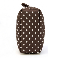 Pochette cosmétique personnalisée avec votre logo, douce et moelleuse, motif à pois tendance, sac à maquillage, sac cadeau promotionnel
