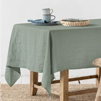 Nappe en lin 100% pur lin, 55x88 pouces, nappes pour cuisine, buffets, fêtes, mariages
