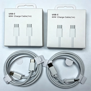 1M 60W Braided Type‑C to Type‑C Fast Charging <b>Cable</b> High Speed <b>USB</b>‑C to <b>USB</b>‑C Universal Charging Cord for iPhone 15 16 17 Mobile - Product Image 2