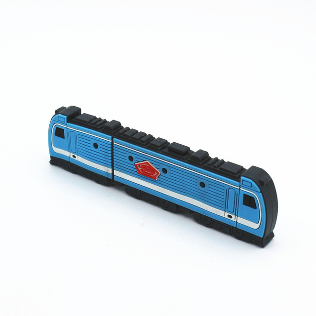 OEM Rubber Metro Shape Usb Flash Drive with logo Customized Shape Pen Drive 64GB Train Shape Usb Disk