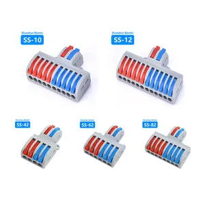 New Fast Quick Wire Connector Push-in Terminal Block Universal Fast Terminal Wiring Cable Connectors For Cable Connection