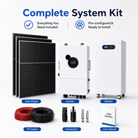 Sistema Solar Híbrido Inteligente de 12kW con Diagnóstico Remoto, Fase Dividida 120V/240V, con Batería de Almacenamiento de 16kWh, Kit Completo