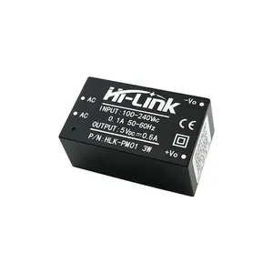 Modul catu daya mini Hi-Link ac dc 5v 3w baru 220v mode saklar terisolasi HLK-PM01 catu daya