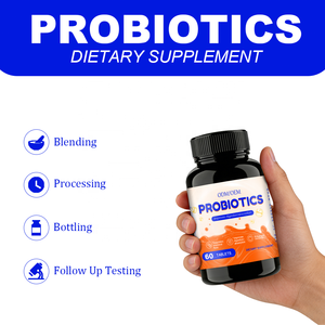 Tabletas de Probióticos OEM, Suplemento Dietético para Adultos, Mejora la Digestión y la Absorción, Regula la <span class=keywords><strong>Flora</strong></span> <span class=keywords><strong>Intestinal</strong></span>, Proporciona Energía 2 - Product Image 4