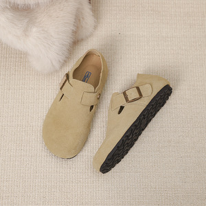 Zuecos de Invierno de Alta Calidad, Zapatos <span class=keywords><strong>Birkenstock</strong></span>, Zuecos de Lana, Zapatos Planos Cálidos Antideslizantes de Corcho con Peluche para <span class=keywords><strong>Mujer</strong></span> - Product Image 6