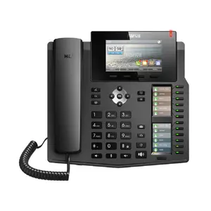 High Performance 6 Sip Lines Voip Ip Phone with Dual Gigabit Ethernet Ports
