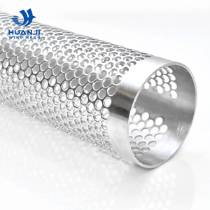 Cylindre filtrant perforé en acier inoxydable de grand diamètre - Product Image 1