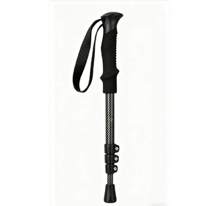Bâton de randonnée télescopique en fibre de carbone 3k tissée, imperméable, poids moyen, directement de l'usine, pour la randonnée en montagne et le trekking en plein air - Product Image 6