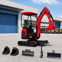 Mini-excavatrice 1,8 tonne avec moteur EPA Euro 5, livraison gratuite, pour travaux agricoles, mini-excavatrice domestique 1 tonne, 2 tonnes