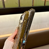 Coque de téléphone portable magnétique à strass et diamants colorés pour iPhone 17 Air et 16 Pro Max, design plein écran, mille diamants