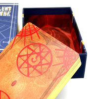 Impression de cartes de tarot et d'oracle avec des bords dorés, inspirées d'affirmations positives, jeu de cartes de tarot personnalisé avec guide