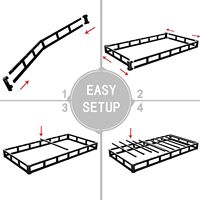 Bestseller Matratzenuntergestell mit Geräuscharmem Design 3500lbs Tragfähigkeit für Mietwohnungen Hochbelastbarer Stahlrahmen