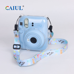 Caiul Anında Baskı Fotoğraf Makinesi Sert Çantası Koruyucu Şeffaf Kılıf Fujifilm <span class=keywords><strong>Instax</strong></span> Mini 12 Ayarlanabilir Askılı Modern Şık Tasarım 0.18kg - Product Image 6