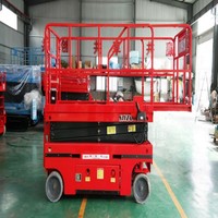 Plateforme élévatrice à ciseaux hydraulique automotrice de 8 m, plateforme de travail en hauteur robuste, capacité de 10 m 320 kg, en fonte