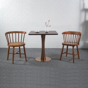 Juego de Mesa y Sillas de Madera y Mármol <span class=keywords><strong>para</strong></span> Cafetería, Restaurante Moderno, Comercial, Personalizado, al por Mayor - Product Image 2