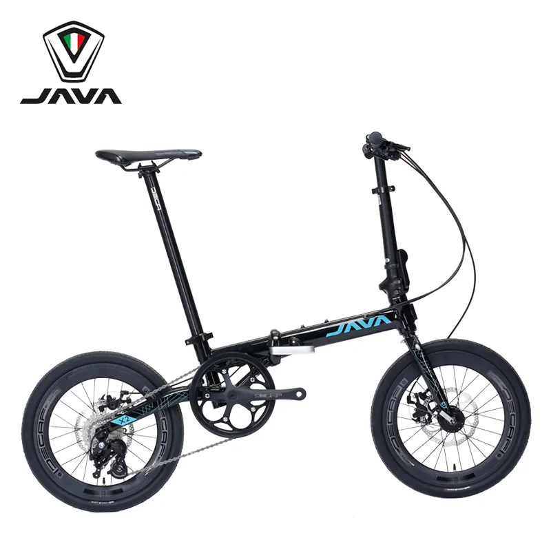 जावा X2 20 इंच तह 9 गति Shimano गियर हल्के फ्रेम के साथ Foldable कॉम्पैक्ट साइकिल विरोधी स्किड और पहनने प्रतिरोधी टायर