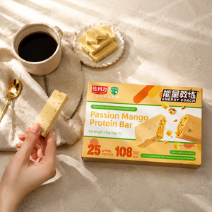 Barretta Proteica Vegana Sostitutiva del Pasto, Produzione all'Ingrosso, Snack Nutritivo per il Controllo della Peso e la Salute - Product Image 1